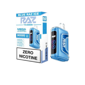 BLUE RAZZ ICE - RAZ TN9000 ZERO NICOTINE