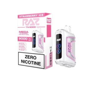 STRAWBERRY ICE - RAZ TN9000 ZERO NICOTINE